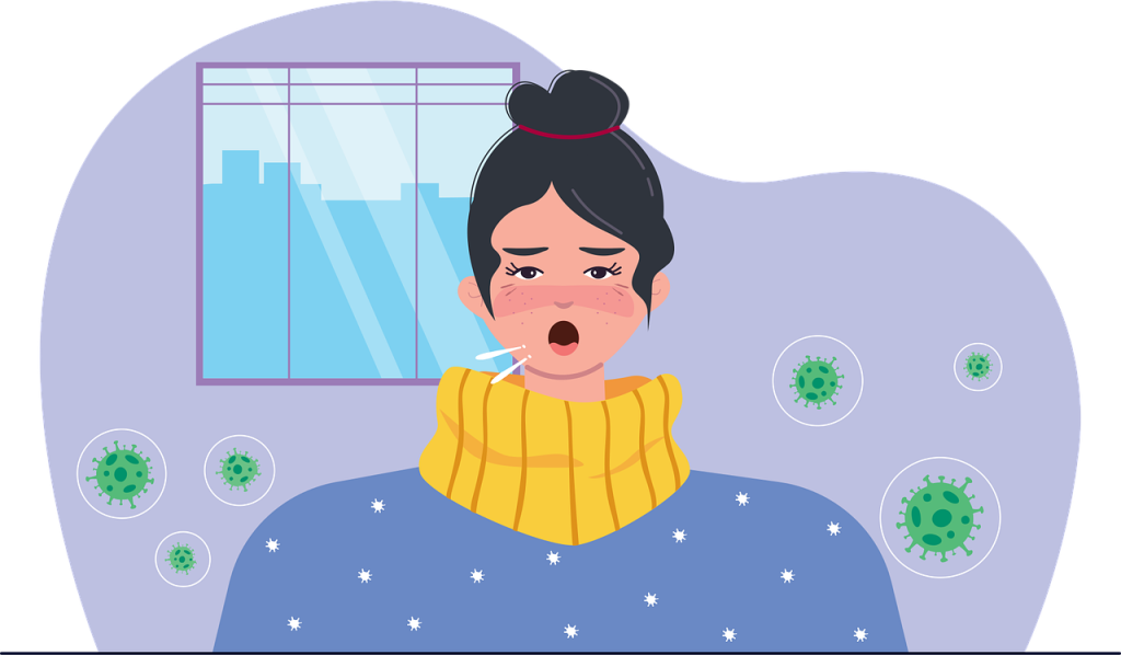 風邪・病気は「感冒」「得了~病」