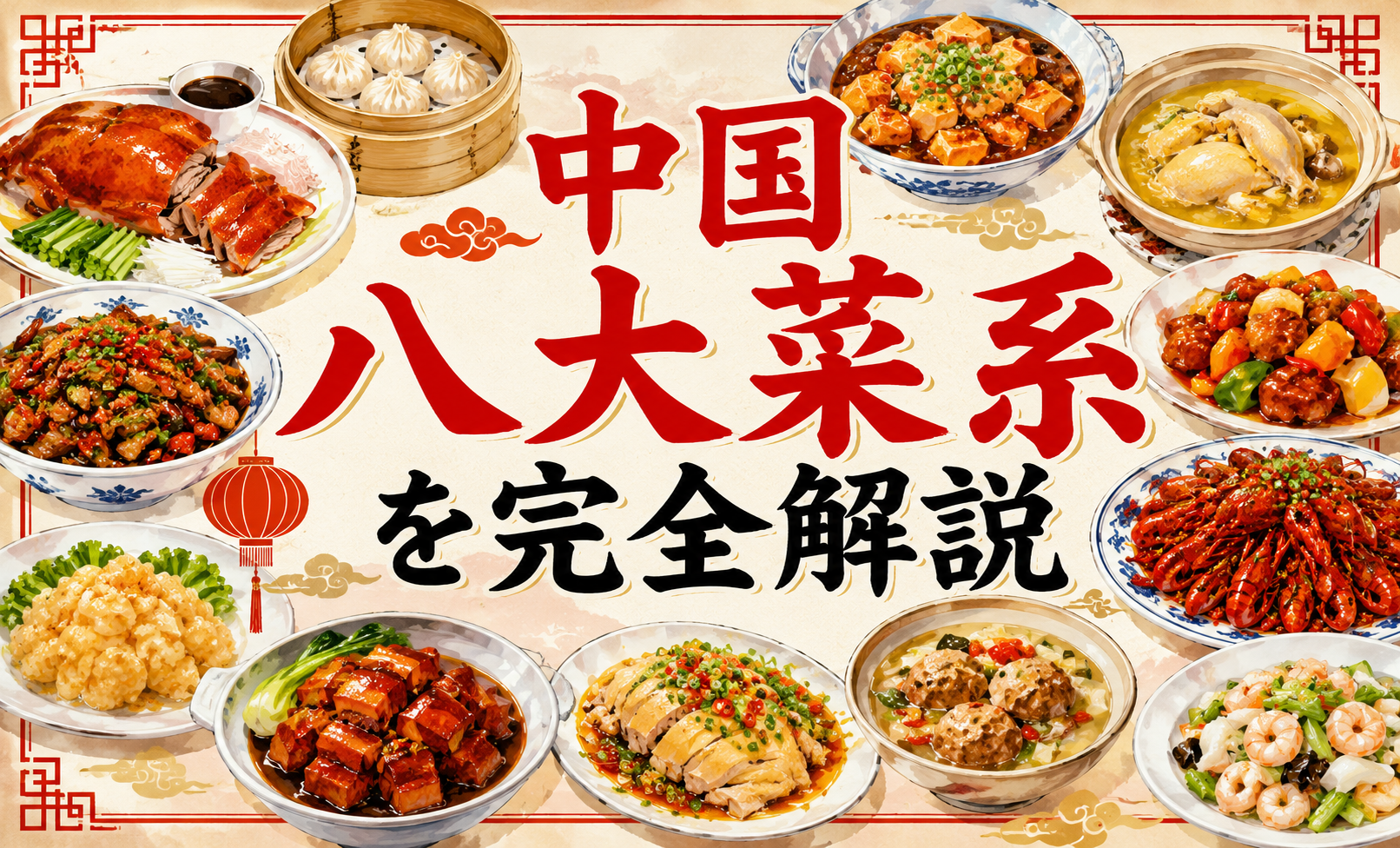 中国八大菜系を完全解説｜料理名を中国語で学びながら各地の味を知ろう