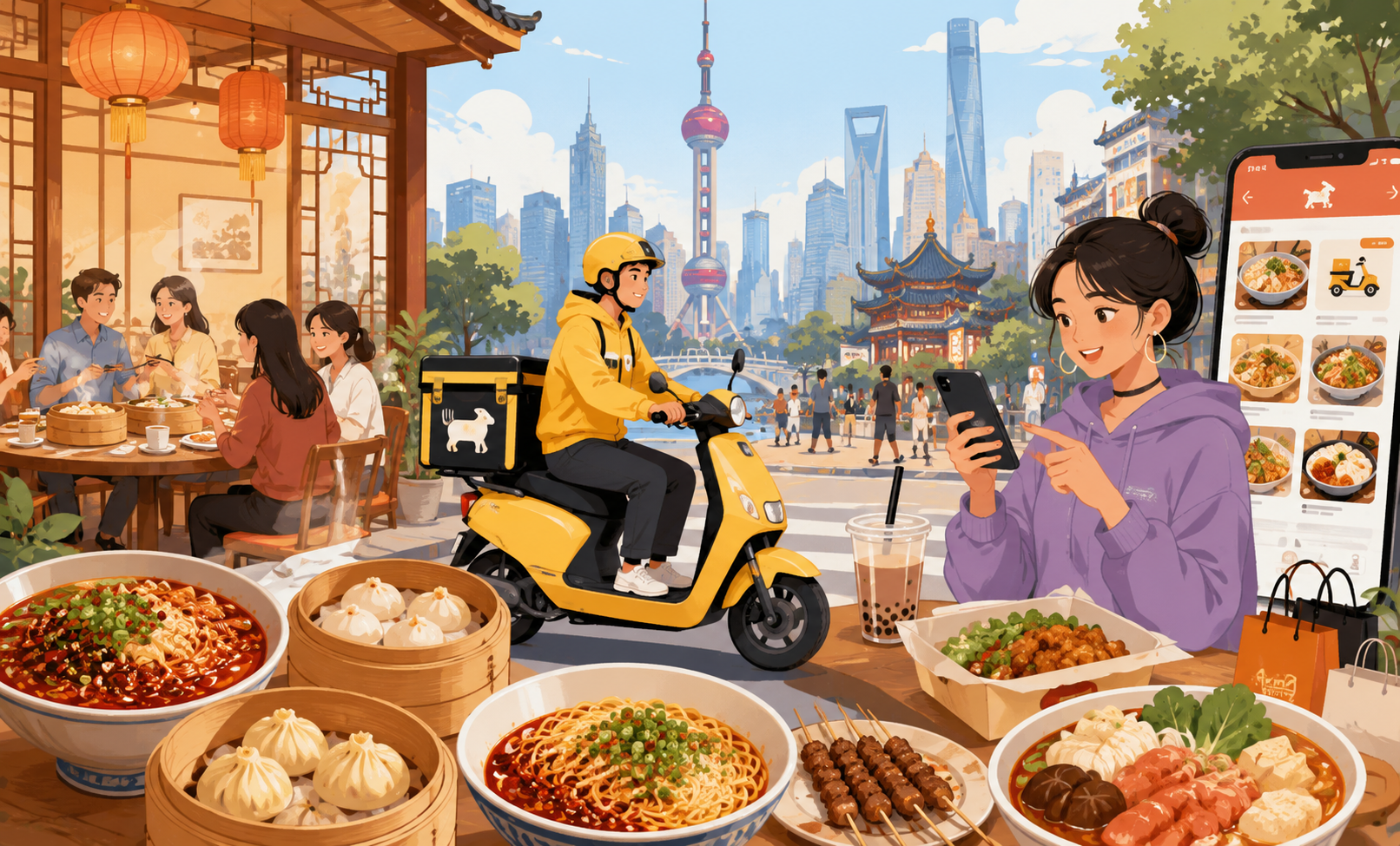 中国の都市の食文化｜外食・デリバリー・若者トレンドまで徹底解説