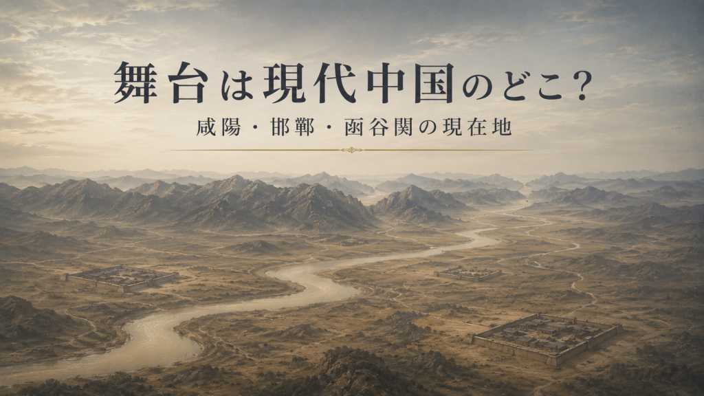 【キングダムの舞台は今のどこ】咸陽や邯鄲の位置と戦国七雄地図
